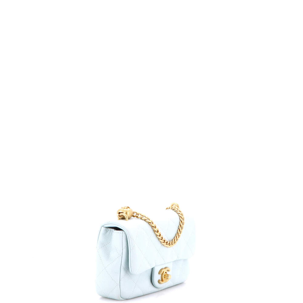 Chanel Mini Sweet Heart Chain Flap Bag Quilted Caviar - Picture 2 of 6